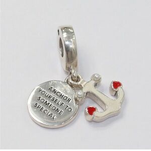 Authentic Pandora Charm Anchor of Love Dangle 797208ENMX